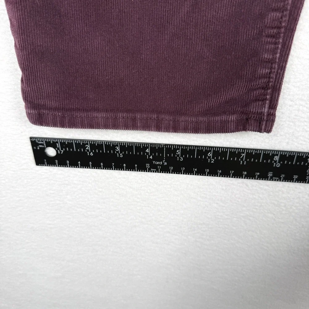 Banana Republic Travel Jean Cord Pants Mens 35x30 Burgundy Slim Fit 599226
